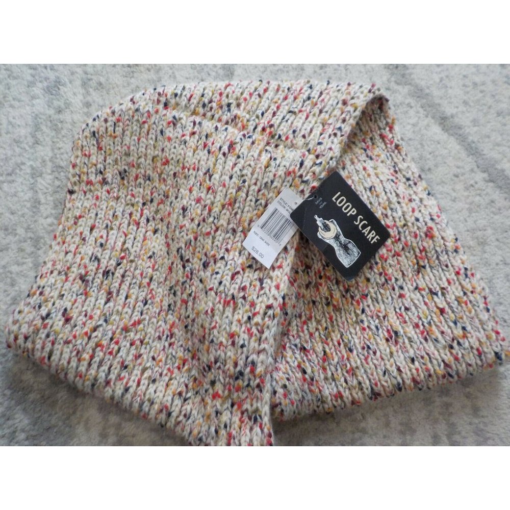 NWT David & Young Infinity Loop Scarf Thick Crocheted Multicolor #FSINFK184
